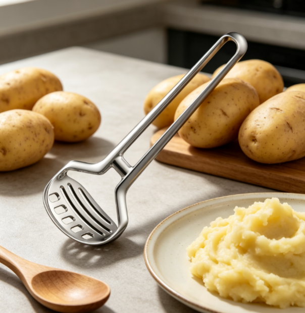 One-Piece Stainless Steel Potato Masher