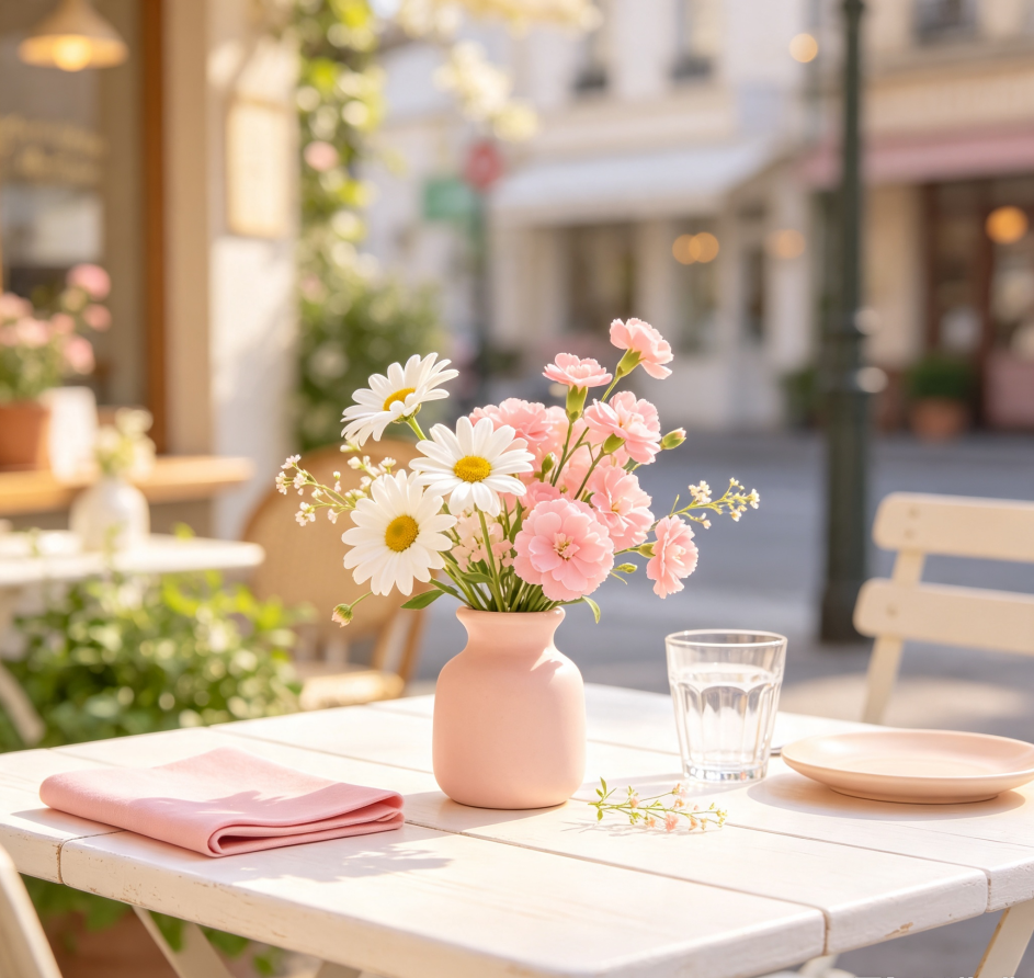 White Daisies & Pink Sweet Williams · Spring Whispers