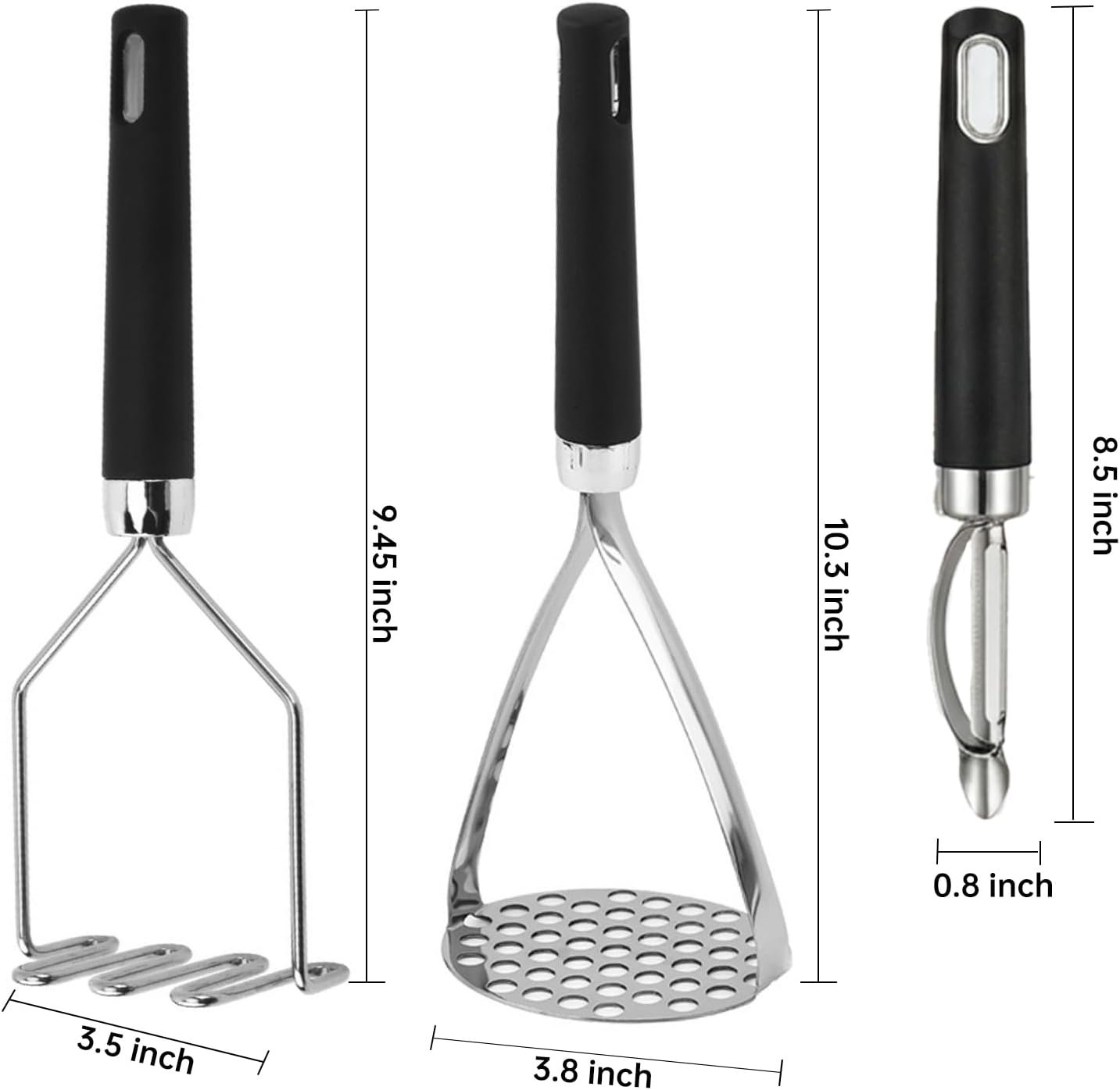Stainless Steel Masher Set