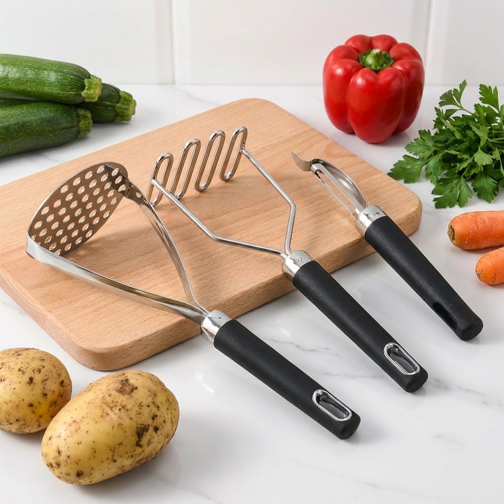 Stainless Steel Masher Set