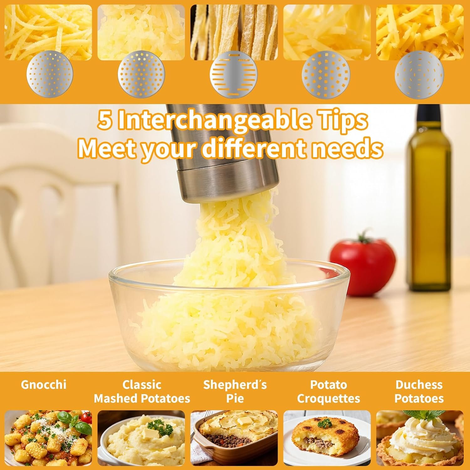 Electric Potato Ricer and Pasta Maker