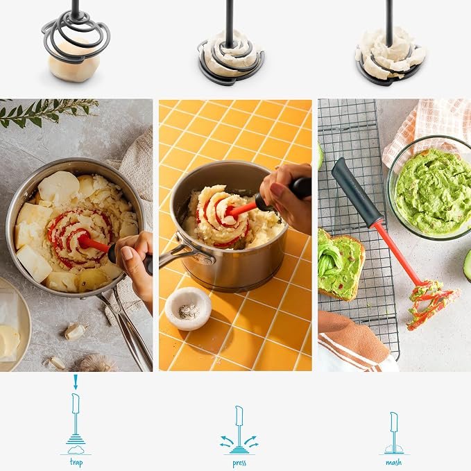 Ergonomic Potato Masher Tool